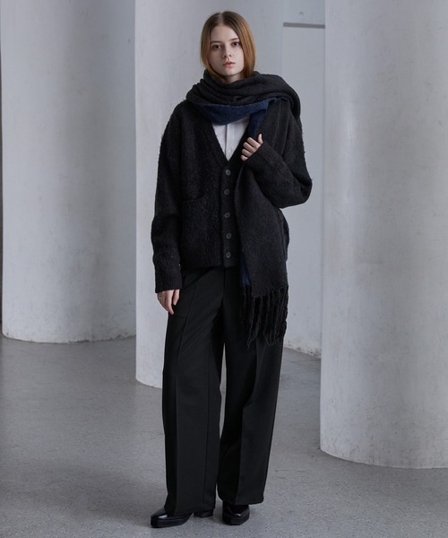 CLEL（クレイル） マフラー 「CLEL」Alpaca Blend Reversible Shaggy