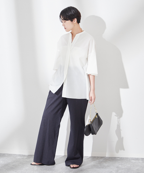 「journal standard L'essage」 半袖ブラウス FREE ホワイト レディース_画像7