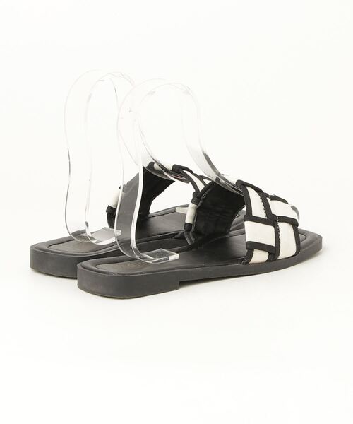 「ZAKKA-BOX」 「fashion」フラットサンダル 24cm ホワイト レディース_画像2