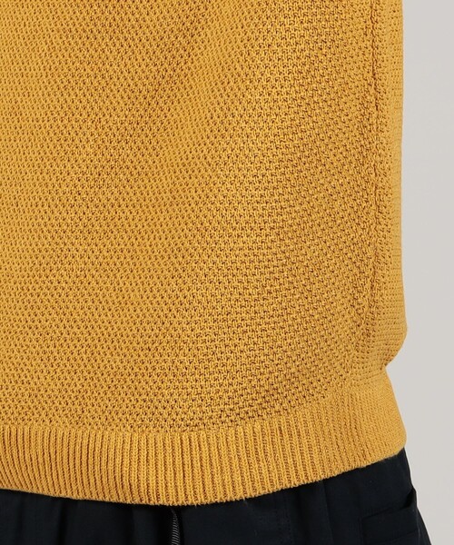 TOMORROWLAND（トゥモローランド） 半袖ニット M イエロー メンズ