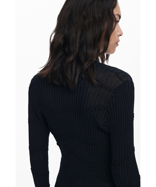 デシグアル（Desigual）/【5サイズ展開】テクスチャ付きフィットカーディガン Desigual（デシグアル） カーディガン テクスチャ付きフィット