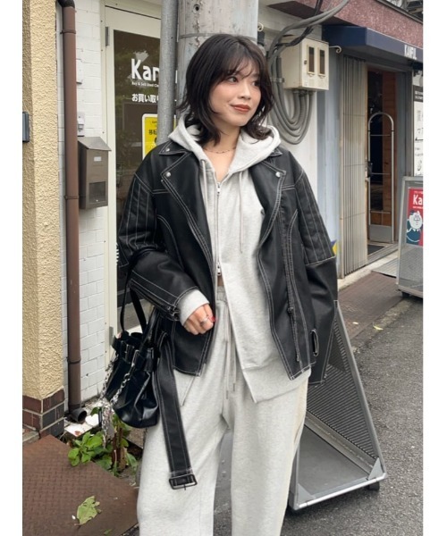 SLY（スライ） パーカー SLIT ZIP SW PK スリット ジップ スウェット