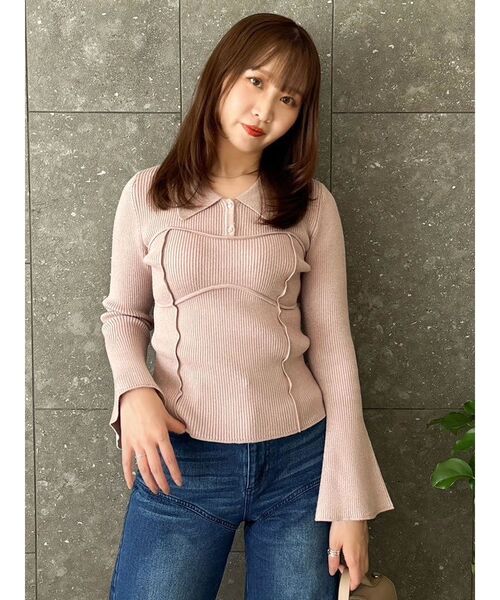 dazzlin（ダズリン） ニット セーター ラメビスチェラインニット