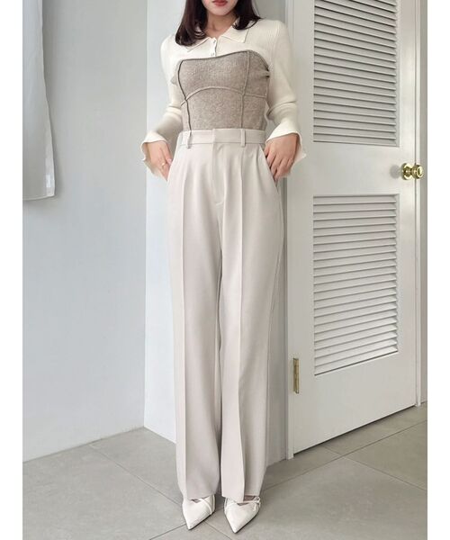 dazzlin（ダズリン） ニット セーター ラメビスチェラインニット