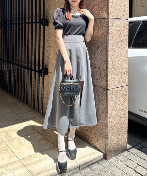 「abc une face」 半袖カットソー FREE ホワイト レディース_画像3