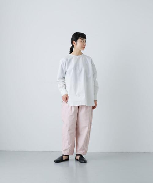 かぐれ」 チノパンツ FREE ピンク レディース カラーコクーンパンツ