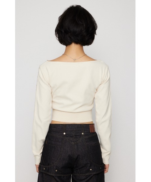 LAGUA GEM（ラグアジェム） tシャツ EYELET ZIP CUT トップス