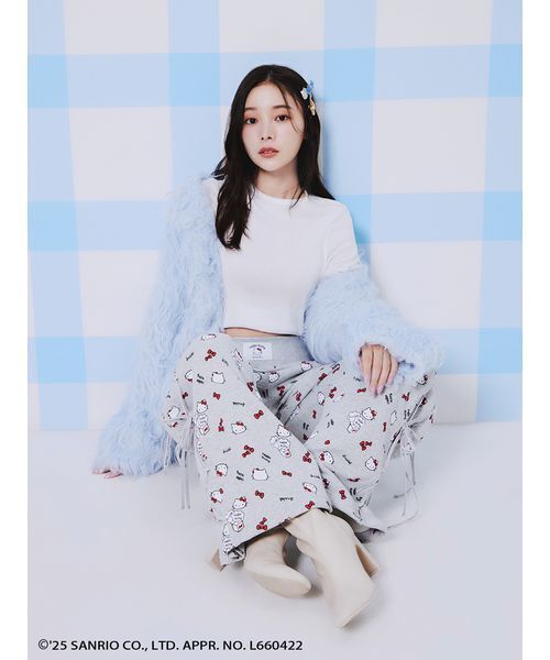 SNIDEL（スナイデル） パンツ 「HELLO KITTY」レースアップパンツ