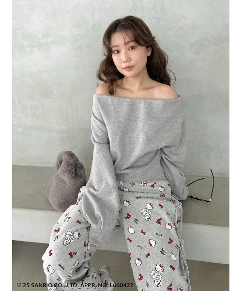 SNIDEL（スナイデル） パンツ 「HELLO KITTY」レースアップパンツ