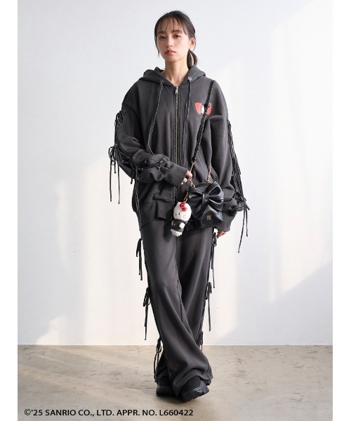 SNIDEL（スナイデル） パンツ 「HELLO KITTY」レースアップパンツ