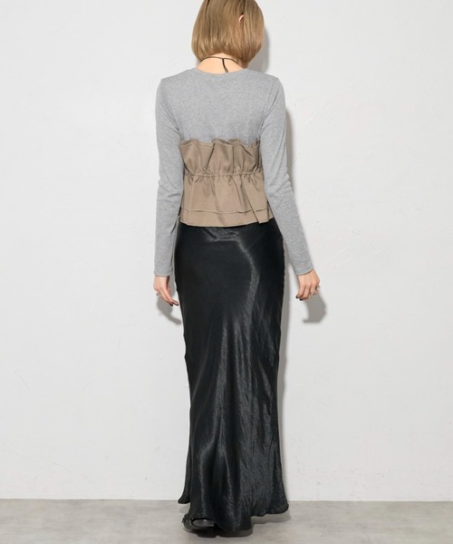 leimn tシャツ ビスチェ風レイヤードロンT レディース : ZOZOTOWN