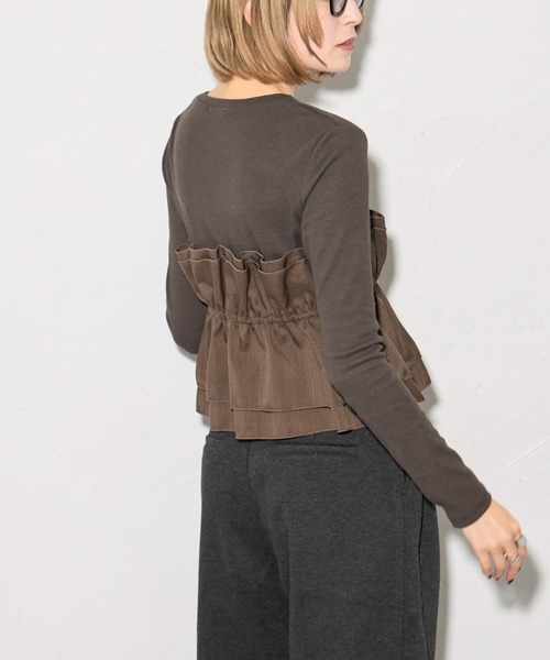 leimn tシャツ ビスチェ風レイヤードロンT レディース : ZOZOTOWN