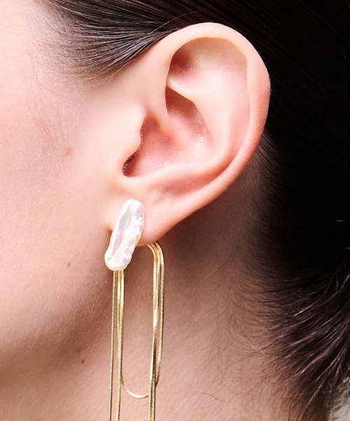 ピアス 2way淡水＆チェーンピアス レディース : ZOZOTOWN Yahoo!店
