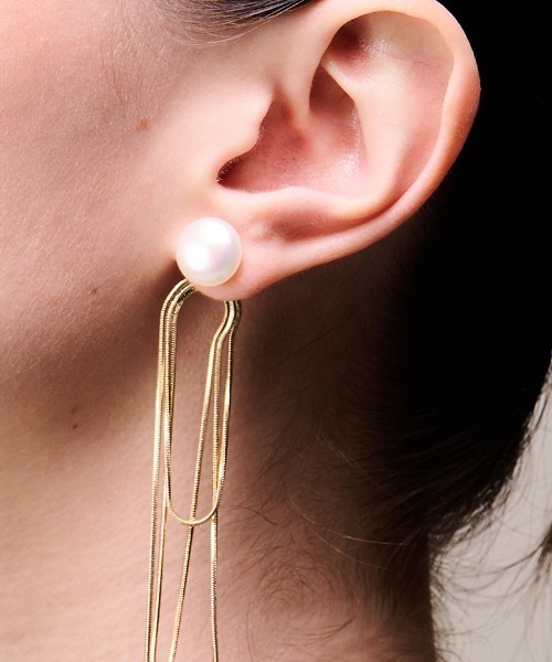 ピアス 2way淡水＆チェーンピアス レディース : ZOZOTOWN Yahoo!店