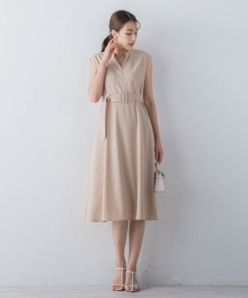 「ketty」 ノースリーブワンピース M ネイビー レディース_画像3