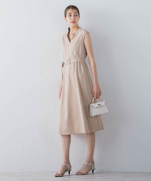 「ketty」 ノースリーブワンピース M ネイビー レディース_画像4