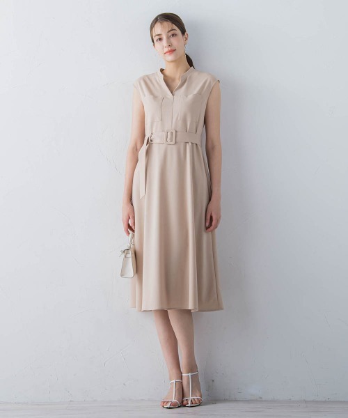 「ketty」 ノースリーブワンピース M ネイビー レディース_画像7