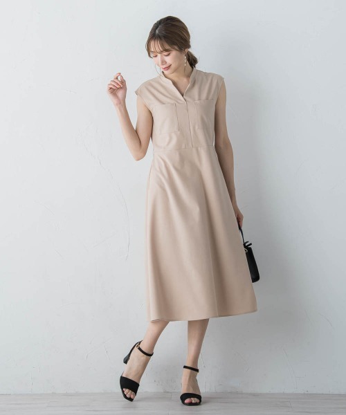 「ketty」 ノースリーブワンピース M ネイビー レディース_画像8