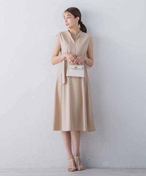 「ketty」 ノースリーブワンピース M ネイビー レディース_画像9