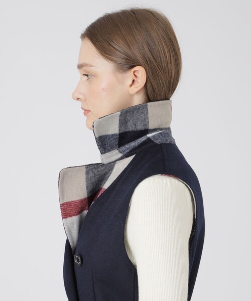 BLUE LABEL CRESTBRIDGE ベスト ジレ クレストブリッジチェックリバー