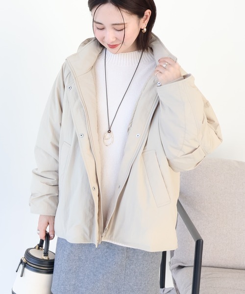 mare撥水性 ミドルアラインブルゾン アイボリー Water Repellent】Middle Aline Blouson – maré（マレ）オンラインストア