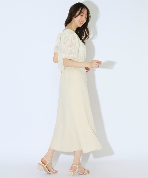 「WILLSELECTION」 ドッキングワンピース MEDIUM オフホワイト レディース_画像3