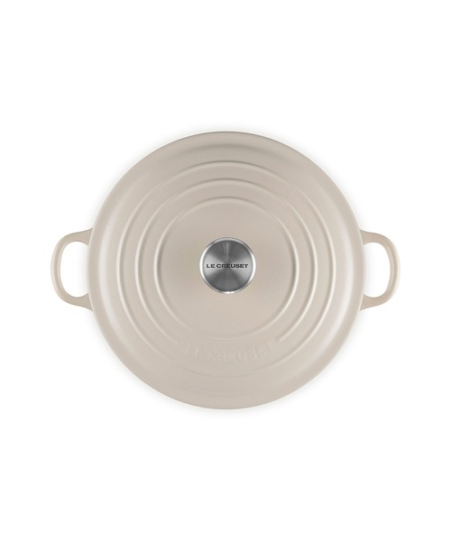 ル・クルーゼ　ディープティール ココット・ロンド 24cm (シルバーツマミ) シグニチャー ココット・ロンド 18cm ディープティール (シルバー