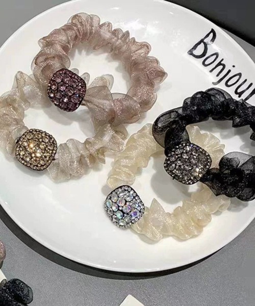 NO WAY ヘアゴム /Bz/キラキラスクエアヘアゴム(RZ) : ZOZOTOWN Yahoo