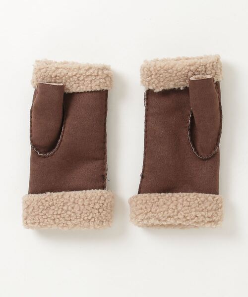 「ALPO」 手袋 - ブラウン レディース_画像2