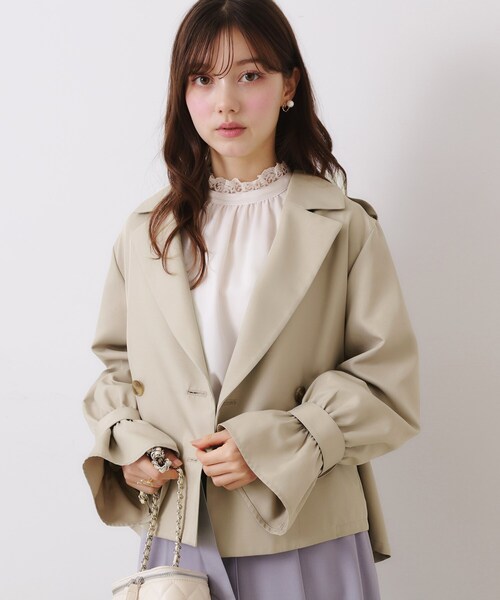 「couture brooch」 トレンチコート 38 ブラウン系その他 レディース_画像6