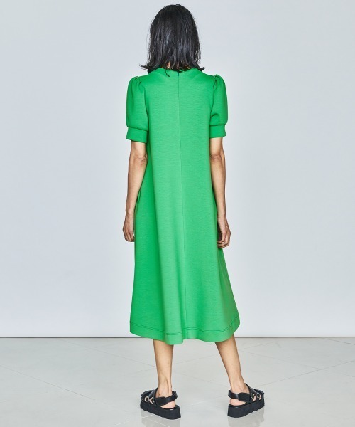 「DOUBLE STANDARD CLOTHING」 半袖ワンピース 36 グリーン レディース_画像5