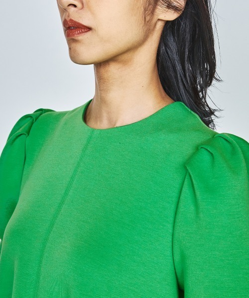 「DOUBLE STANDARD CLOTHING」 半袖ワンピース 36 グリーン レディース_画像6