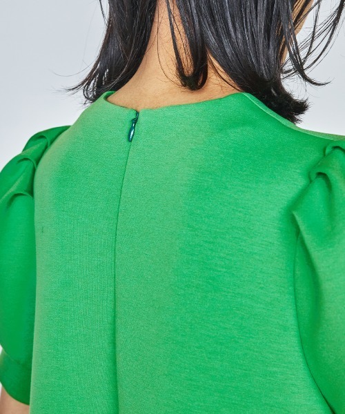 「DOUBLE STANDARD CLOTHING」 半袖ワンピース 36 グリーン レディース_画像8