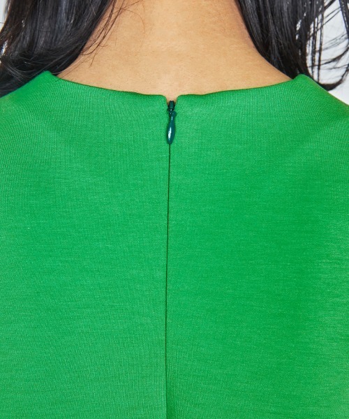 「DOUBLE STANDARD CLOTHING」 半袖ワンピース 36 グリーン レディース_画像9