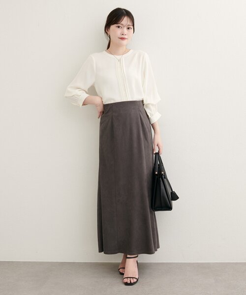 「natural couture」 長袖ブラウス FREE オフホワイト レディース_画像5