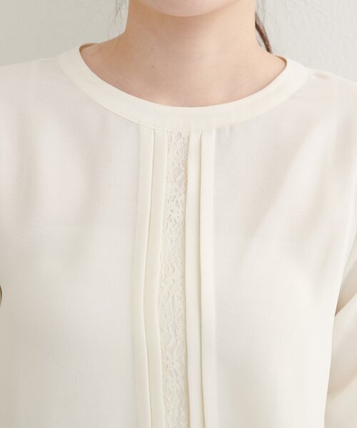 「natural couture」 長袖ブラウス FREE オフホワイト レディース_画像9