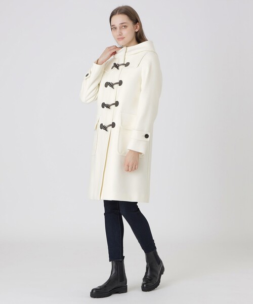 23区 ホワイト ダッフルコート 美品 店舗（レディースダッフルコート）（色：ホワイト系）｜コート