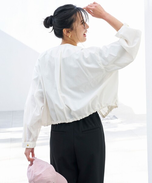 「UNFILO」 ナイロンブルゾン SMALL ブラック レディース_画像4