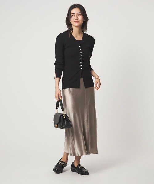 値下不可 10980円 新品 green label relaxing スカート ブラック green label relaxing（グリーンレーベルリラクシング） スカート