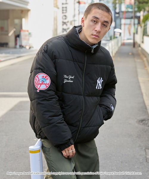 MLBダウン Unisex MLB logo cold weather Down Jacket ユニセックス 男女兼用