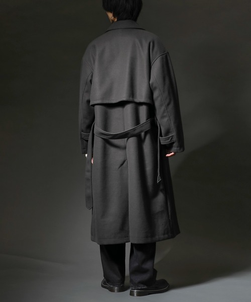 「ADMIX/ATELIER SAB MEN」 トレンチコート 50 ダークブラウン メンズ_画像7