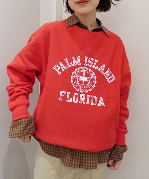 FRAMeWORK（フレームワーク） トレーナー スウェット Champion 別注