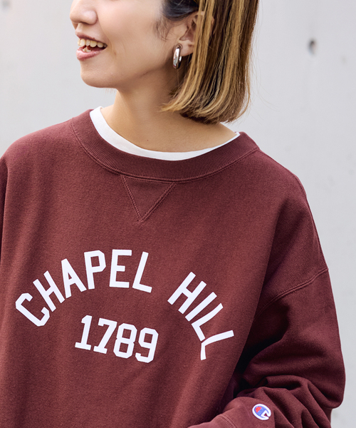 FRAMeWORK（フレームワーク） トレーナー スウェット Champion 別注