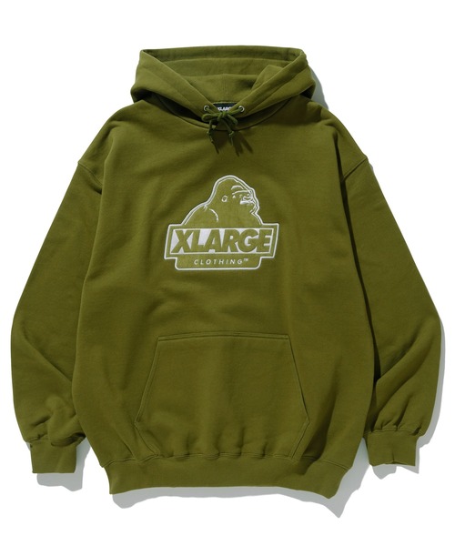 「XLARGE」 プルオーバーパーカー X-LARGE ネイビー メンズ_画像3