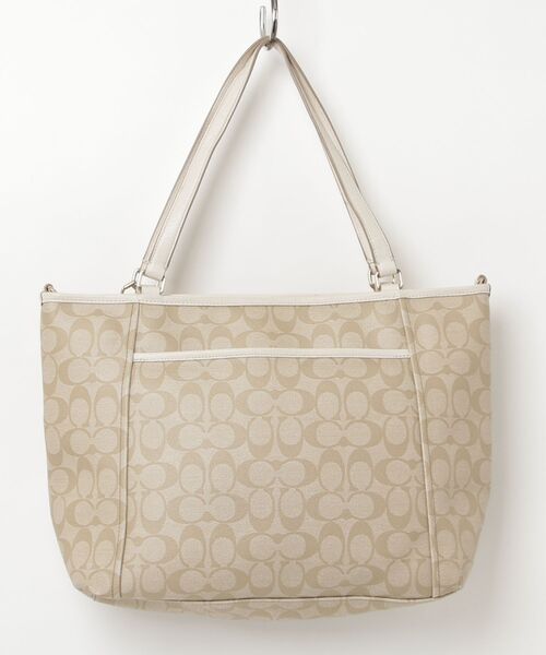 中古　COACH ベージュ トートバッグ COACH（コーチ） トートバッグ - ベージュ レディース : ZOZOTOWN