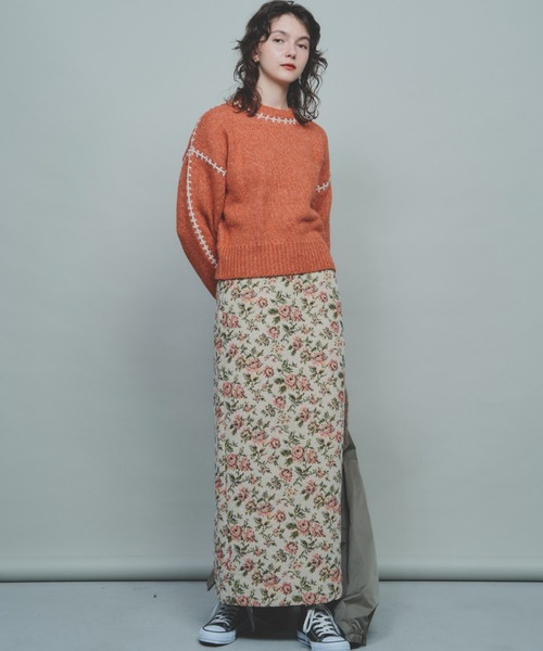 「Unitage」 ロングスカート FREE ブラウン レディース_画像6