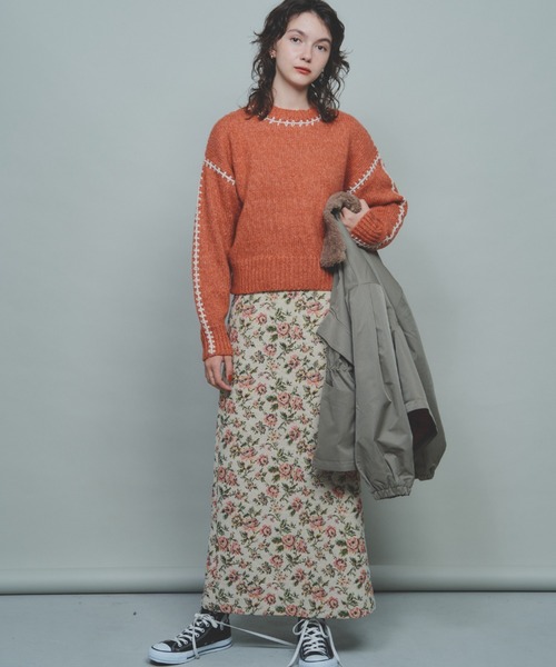 「Unitage」 ロングスカート FREE ブラウン レディース_画像8