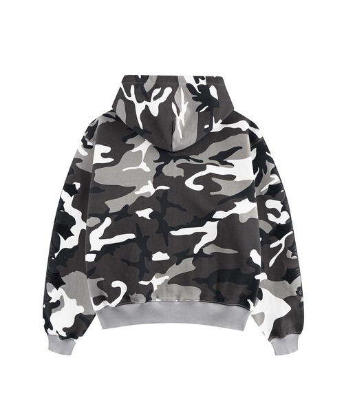 CAMO LAYERED ZIPUP HOODIE 573T レイヤードパーカー CAMO LAYERED ZIPUP HOODIE 573T レイヤードパーカー