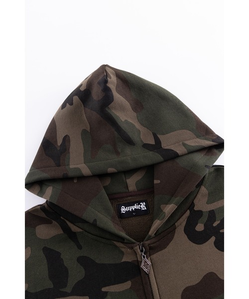 トップス Dartin Bonaparto camouflage zip hoodie SUPPLIER（サプライヤー） パーカー ジップフーディ｜Camouflage Cross