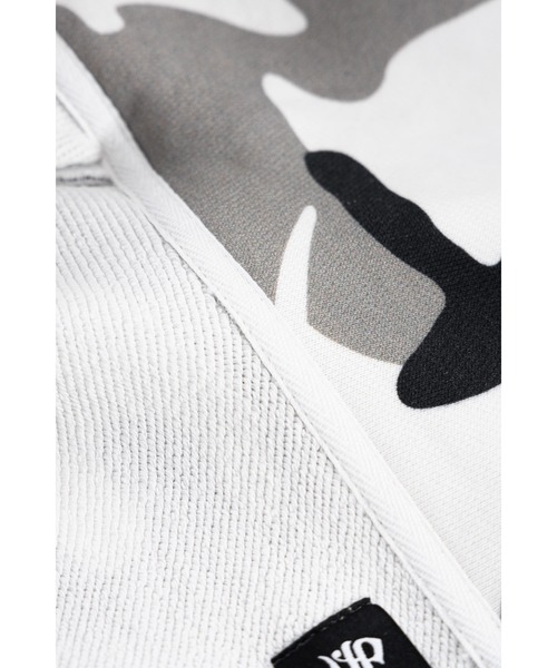 パーカー ジップフーディ｜Camouflage Cross Leather Patch Zip Hoodie｜SUPPLIER メンズ レディース